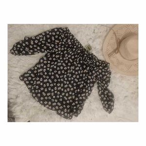 Off sholder  new floral print top